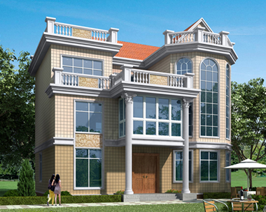 AS056昆明私人定制三层别墅效果图案例欣赏