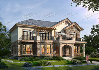 美式风格二层别墅，舒适、通畅的内部布局非常自在