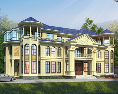 湘乡贺家兄弟双拼占地550平米豪华别墅定制设计案例欣赏