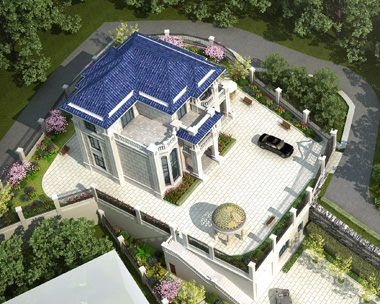 娄底涟源曾先生私人别墅带庭院景观设计案例欣赏附航拍图