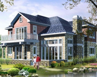 [永云别墅]802二层乡村别墅住宅施工设计图18m×14m