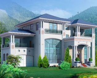 625三层带车库豪华别墅设计图纸26m×19m