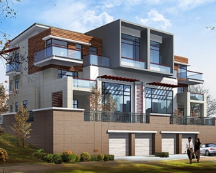 659三层联排豪华别墅设计图纸24m×13m