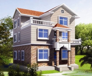 [永云别墅]AT231现代三层漂亮别墅全套施工图纸10m×10m