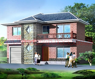 [永云别墅]AT259二层经典实用别墅全套施工图纸12m×11m