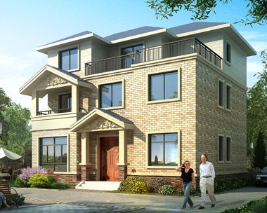 永云别墅AT270三层经济实用型别墅全套施工图纸11.5mx10.1m