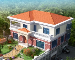 永云别墅AT1620二层带地下室别墅建筑设计图纸13.8mx10m