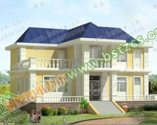 [永云别墅]1788号二层现代别墅带露台全套施工设计图纸14m×12m