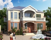 AT1793二层私人农村自建简洁实用别墅施工图纸12.6mX10.5m