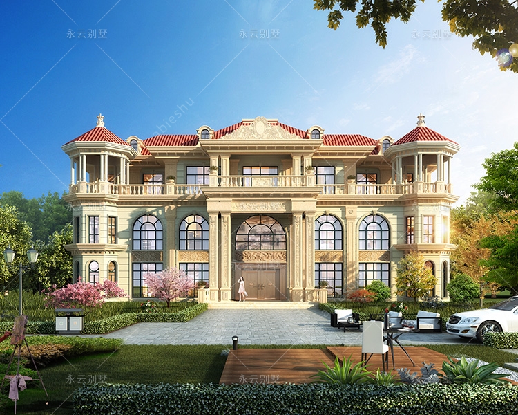 双峰胡家兄弟双拼高端气派欧式豪宅定制设计案例