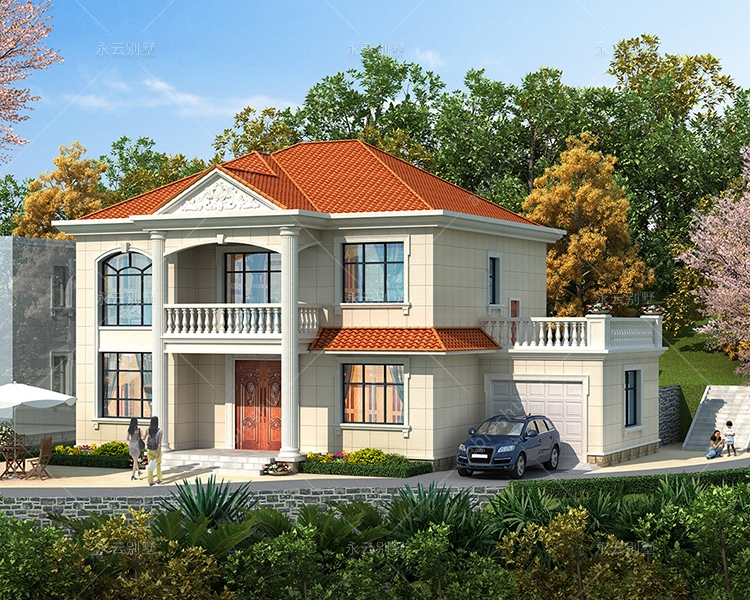 【实地设计】长沙150平米简约大方两层(6室3厅)农村别墅别墅定制设计