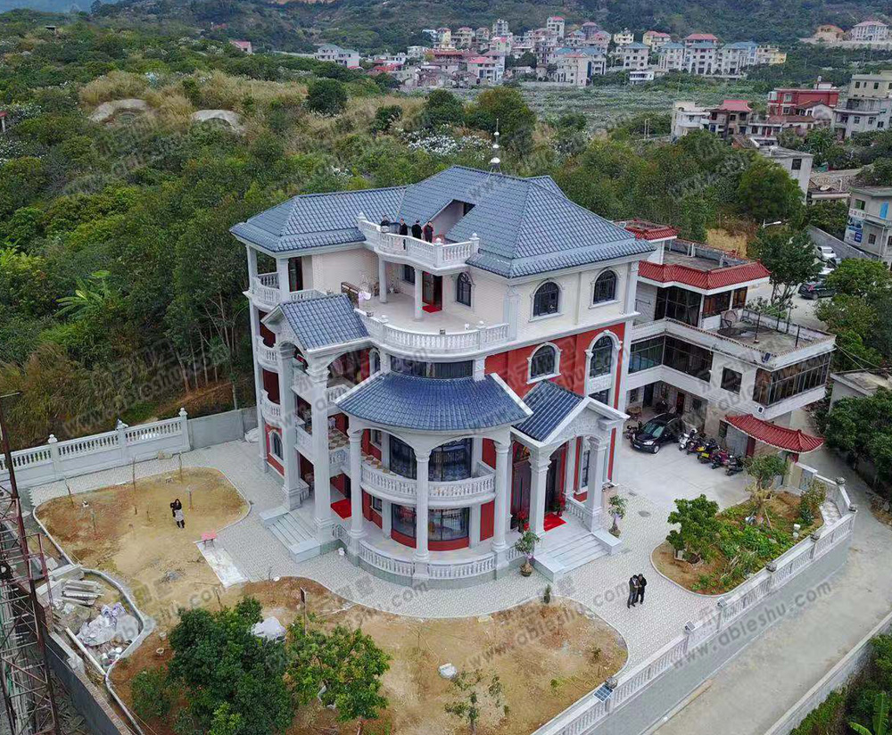 实建案例永云别墅福建莆田at1753四层欧式别墅施工案例