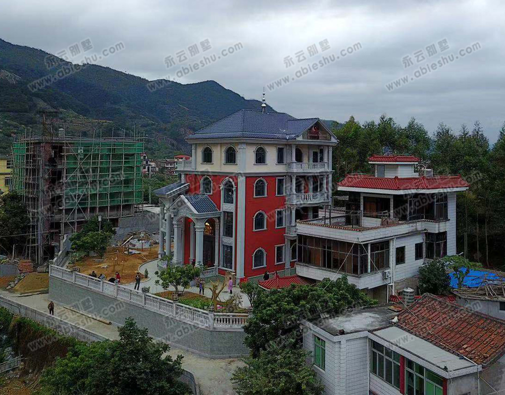 实建案例永云别墅福建莆田at1753四层欧式别墅施工案例