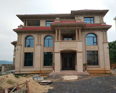 【实建案例】南昌进贤县朱总三层带地下室豪华复式别墅案例图欣赏