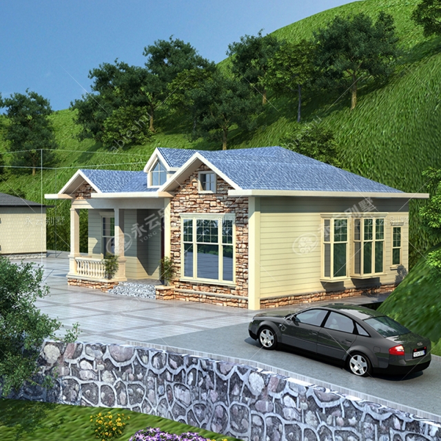 [带装修图]永云别墅AT2827一层漂亮精致农村小别墅施工图纸11.5mx10.5m