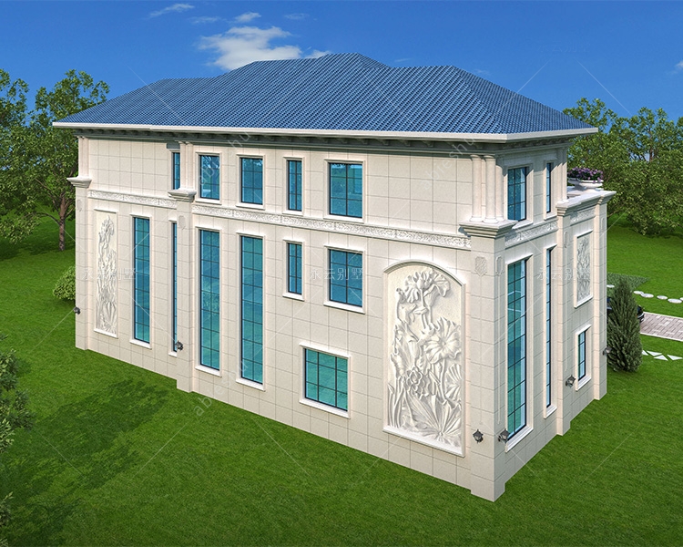 豪华欧式AT2812兄弟合建共堂屋复式楼别墅设计图纸26mX15m