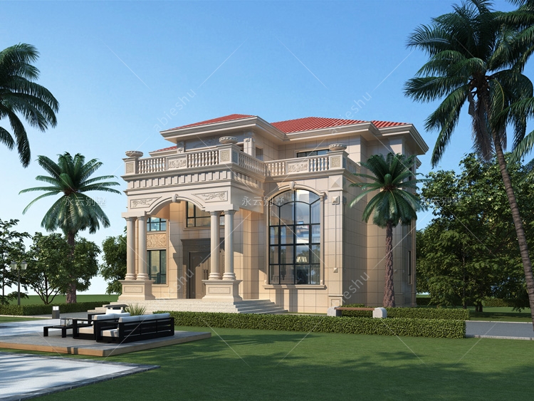 娄底双峰定制;带堂屋及电梯/复式客厅三层高端别墅案例