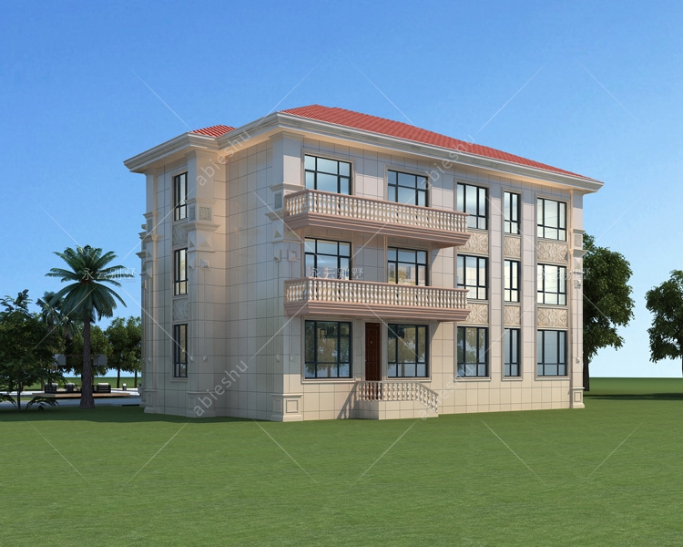 娄底双峰定制;带堂屋及电梯/复式客厅三层高端别墅案例