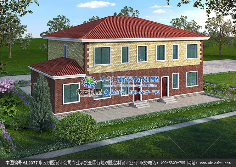 江苏溧阳市黎家兄弟二层双拼别墅农村自建房屋定制设计图纸