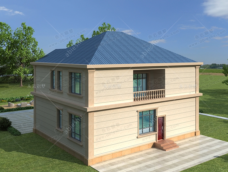 占地160平米2022新款漂亮实用二层农村自建别墅全套设计图纸