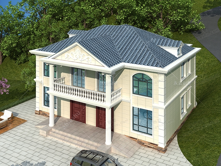 2022新款兄弟合建房屋经典实用双拼别墅全套设计图纸15.5m×12.5米