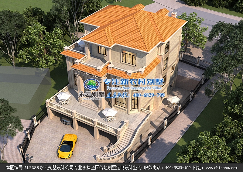 【实地航拍】株洲炎陵县饶先生带架空层豪华别墅定制设计案例