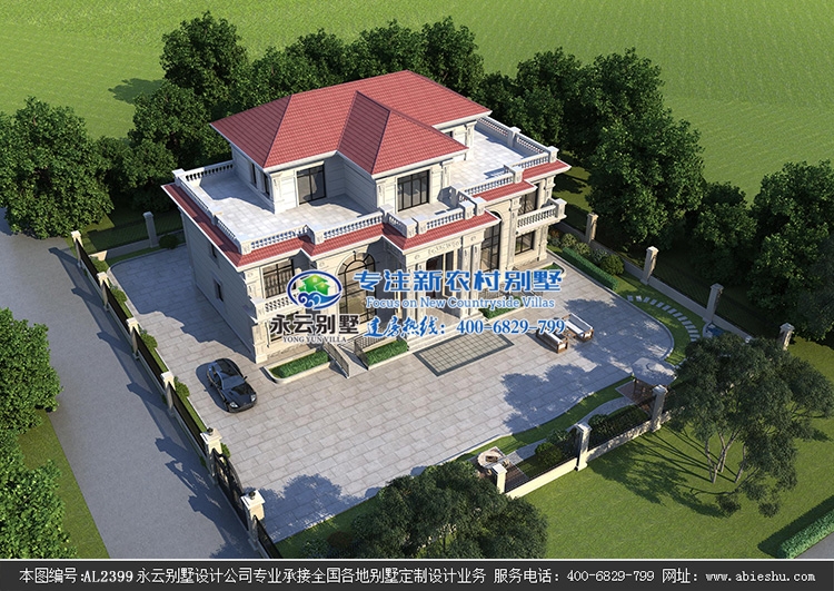 河南开封周府占地270平带挑高大厅豪华大别墅私人定制设计案例欣赏