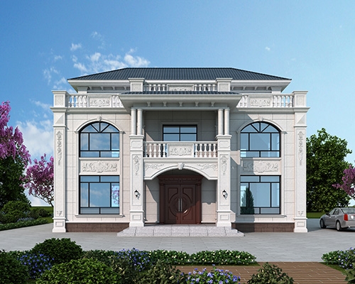 广西柳州市三层简欧式风格农村新款豪宅别墅私人定制设计案例