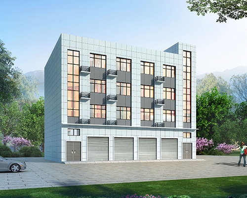 【已成功报建】长沙市望城区四层临街门面房私宅房屋定制设计案例