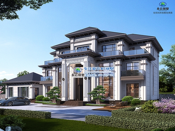 【岳阳刘府】君山区许市镇五开间带辅楼高端别墅设计施工+装饰全案定制