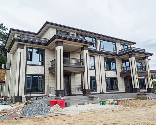 【渌口张府】株洲渌口南洲镇新中式三层兄弟双拼别墅工程承建项目