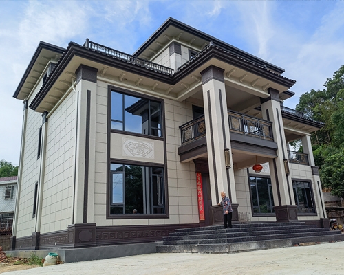 【渌口刘府】株洲渌口区南洲镇带附楼新中式三层别墅工程承建项目