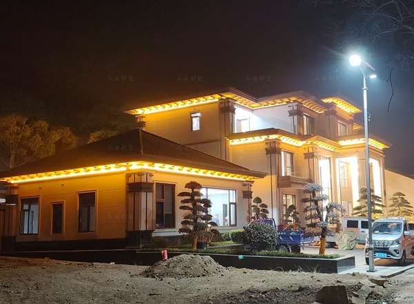 【岳阳刘府】君山区许市镇五开间带辅楼高端别墅设计施工+装饰全案定制