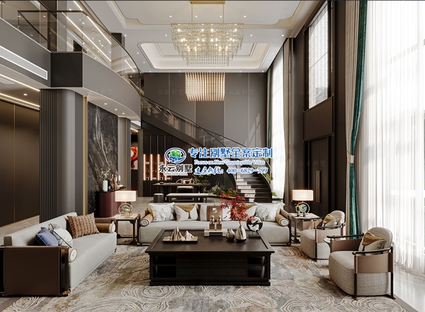 【岳阳刘府】君山区许市镇五开间带辅楼高端别墅设计施工+装饰全案定制