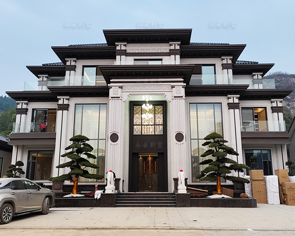 【岳阳刘府】君山区许市镇五开间带辅楼高端别墅设计施工+装饰全案定制